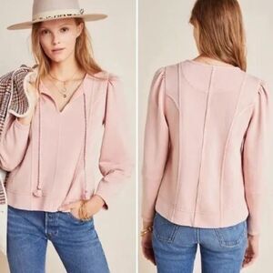Anthropologie Maeve Jeanne Puff Sleeve Sweatshirt
Q6